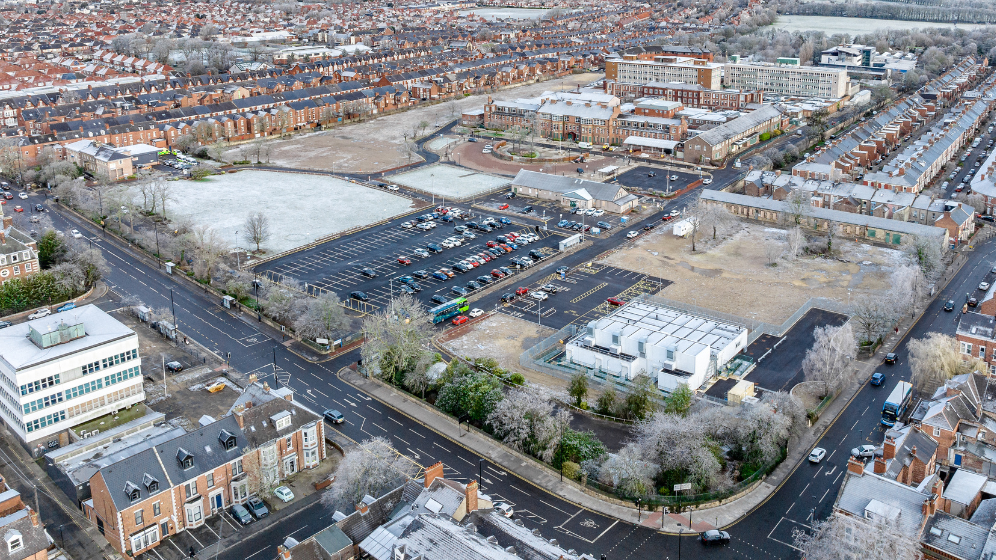 The site is in the West End of Newcastle 